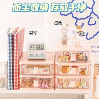 Kệ đựng bút, đựng mỹ phẩm 2 tầng hình thỏ