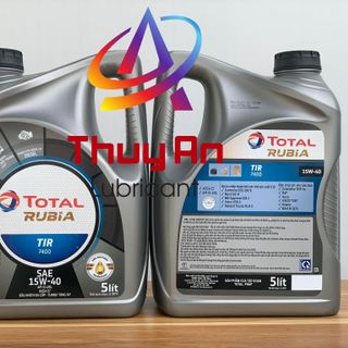 Dầu Nhớt Ôtô Total Rubia TIR 7400 15W-40 -Dầu Động Cơ Gốc Khoáng Cao Cấp Sử Dụng Đường Bộ (Bình 5L)
