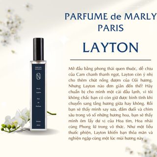 Nước Hoa Unisex Parfums De Marly Layton tươi mới đầy năng động chiết 10ml