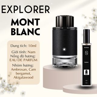 Nước Hoa Nam Montblanc Explorer EDP chiết 10ml