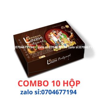 Combo 10 hộp GINSENG LINZHI KORELYSINGOL giúp tăng cường tiêu hóa, giúp ăn ngon, bồi bổ cơ thể, nâng cao sức đề kháng ( 10 hộp x 60 viên )