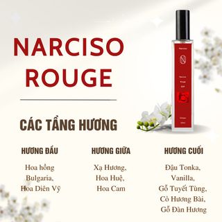 Nước Hoa Narciso Đỏ | Narciso Rouge - Chiết 10ml