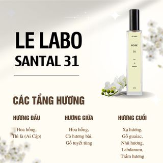 Nước Hoa Unisex L.ELABO 31 chai 10ml