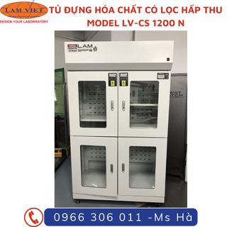 TỦ ĐỰNG HÓA CHẤT CÓ LỌC HẤP THU MODEL LV-CS 1200 N
