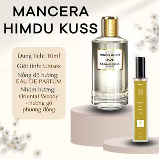Nước Hoa Unisex Mancera Hindu Kush chiết 10ml