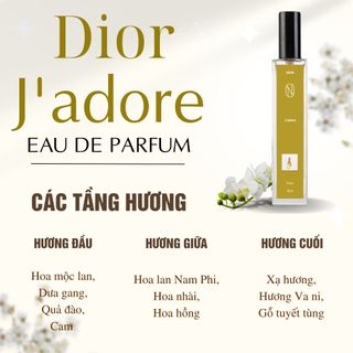 Chiết 10ml Nước hoa nữ Dior J'adore - Hương thơm hoa cỏ nhẹ nhàng gợi cảm, nữ tính, thanh lịch giá sỉ