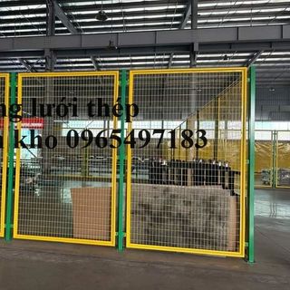 Hàng Rào Ngăn Kho, Vách Lưới Ngăn Kho, Khung lưới thép hàn ngăn kho xưởng, nhà máy