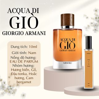 Nước Hoa Nam Giorgio Armani Acqua Di Gio Absolu EDP 10ml