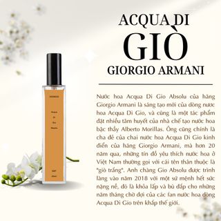 Nước Hoa Nam Giorgio Armani Acqua Di Gio Absolu EDP 10ml
