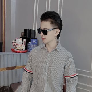 ÁO SƠ MI NAM DÀI TAY, SƠ MI SỌC PHỐI DÂY NAM NỮ HK
