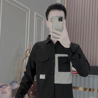 ÁO SƠ MI NAM, SƠ MI COTTON TAY DÀI MÁT LẠNH, KHÔNG NHĂN HK