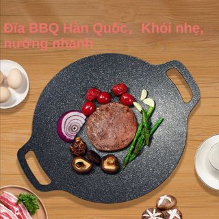 Chảo Nướng Gang 34CM Chống Dính Hàn Quốc 2022 - 1050gr (Thùng 24 - 30)
