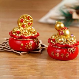 Hũ vàng chữ phúc chiêu tài tấn lộc