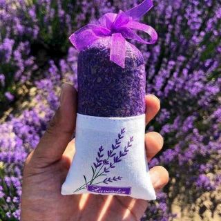 Túi Thơm Hoa Oải Hương Lavende Hadmade Treo Tủ, Xe Hơi, Bỏ TRong Phòng, Balo, Túi Xách Giúp Khử Mùi