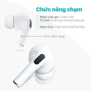 Tai nghe bluetooth pin trâu Popup cảm ứng chạm JUYUPU nhét tai chống ồn V5.0 gaming cao cấp chính hãng tai nghe không dây