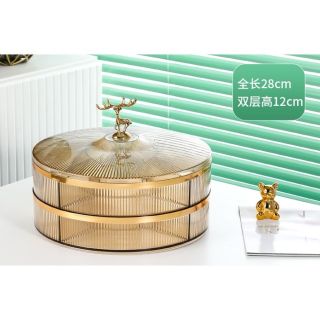 Khay mứt hai tầng