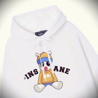 Áo hoodie INSANE hình in nổi nón 2 lớp vải chính from rộng tay phồng, có dây rút lai. Giá sỉ - giá bán buôn