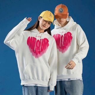 Áo hoodie in hình tim from rộng. Giá sỉ - giá bán buôn