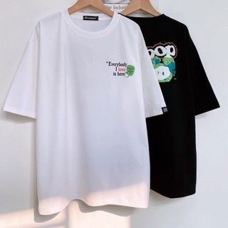 Áo thun form rộng tay lỡ nam nữ unisex in nổi POP.POP VẢI cotton co giãn thấm hút tốt giá sỉ - giá bán buôn
