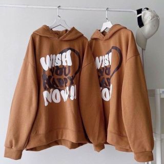 áo hoodie mềm mịn nón 2 lớp có nút bấm in hình Wish Nown nổi chất dày dặn from dưới 70kg giá sỉ - giá bán buôn