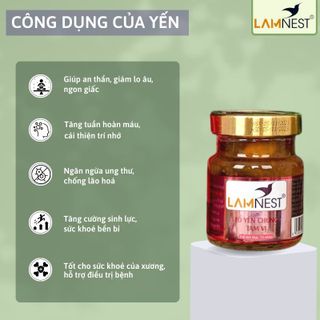 Tổ Yến Chưng SẵnTam Vị LamNest tươi nguyên chất 30% yến 70ml - yensaocaocaplamnest