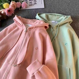 Áo Khoác Nỉ Nữ Form rộng chất nỉ dày dặn họa tiết đơn giản thêu chữ C . giá sỉ - giá bán buôn