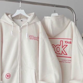 Áo khoác dây kéo in 10ook form rộng unisex . giá sỉ - giá bán buôn