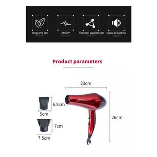 MÁY SẤY TÓC CHUYÊN NGHIỆP SOKANY SK - 2211 SẤY VÀ TẠO KIỂU TÓC NHANH HAI TỐC ĐỘ CÔNG SUẤT LỚN 2400 W
