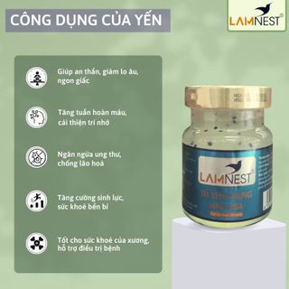 Tổ Yến Chưng Hạt Chia LamNest tươi nguyên chất 30% yến 70ml - yensaocaocaplamnest