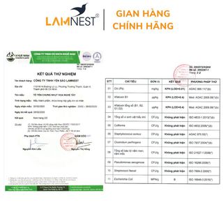 Tổ Yến Chưng Nhụy Hoa Nghệ Tây LamNest tươi nguyên chất 30% yến 70ml - yensaocaocaplamnest