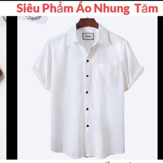 áo khoác nhung tâm sơ mi tay ngắn