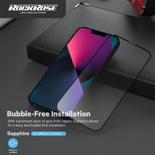 KÍNH CƯỜNG LỰC SAPPHIRE ROCKROSE IPHONE 13 - BLACK