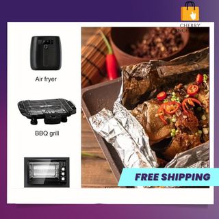Cuộn Giấy Bạc Nướng Thịt Cá, Bọc Thực Phẩm Cuộn giấy bạc bọc thực phẩm nướng thức ăn, nướng thịt, bảo quản thực phẩm chuyên dụng, giữ nhiệt đồ nướng (30cm x 5m)/ có sỉ