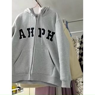 Áo khoác nỉ in chữ AHPH chất nỉ ngoại dày đẹp, from dưới 70kg