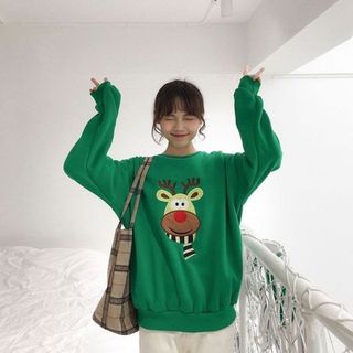 ÁO SWEATER NOEL NỈ THỤNG PHỐI VẠT CỰC XINH ÁO SWEATER GIÁNG SINH Tuần Lộc Cây Thông Người Tuyết giá sỉ - giá bán buôn