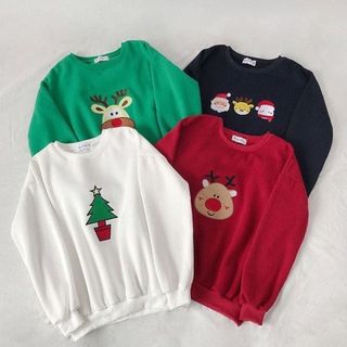 ÁO SWEATER NOEL NỈ THỤNG PHỐI VẠT CỰC XINH ÁO SWEATER GIÁNG SINH Tuần Lộc Cây Thông Người Tuyết giá sỉ - giá bán buôn