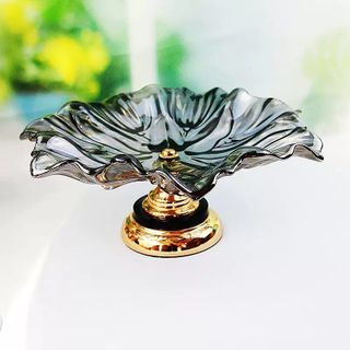 Khay Đựng Mứt Tết,Khay Đựng Bánh Kẹo 5 Cánh Xoay 360 Phong Cách Châu Âu Tiện Lợi
