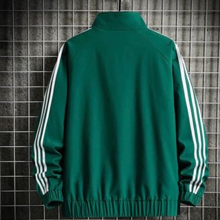 ÁO KHOÁC GIÓ NHẸ 2 LỚP, ÁO KHOÁC NAM NỮ CỔ TRỤ KIỂU TRƠN PHỐI 3 SỌC TAY THỂ THAO CAO CẤP - HTM FASHION