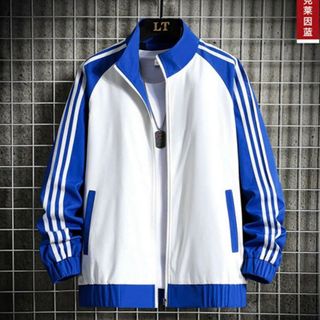 ÁO KHOÁC GIÓ NHẸ 2 LỚP, ÁO KHOÁC NAM NỮ CỔ TRỤ KIỂU TRƠN PHỐI 3 SỌC TAY THỂ THAO CAO CẤP - HTM FASHION