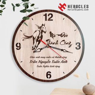 Xưởng sản xuất Đồng hồ gỗ treo tường Tròn – Khắc logo, hình ảnh làm quà tặng Kỷ niệm thành lập công ty Save The Children - Quà tặng đại hội chi đoàn, quà tặng tết, quà tặng sự kiện, quà tặng cuối năm
