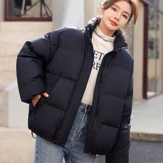 ÁO KHOÁC PHAO NỮ VỚI CHẤT VẢI FORM PHỒNG TO MẶC CỰC ẤM DÁNG CỔ BẺ CÓ KÈM TÚI NHA HÀNG HOT TREND-HTM FASHION