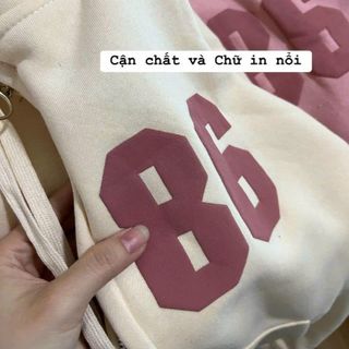 ÁO HOODIE NỈ DỆT NAM NỮ VỚI CHẤT DÁNG FORM RỘNG BAO NGẦU ÁO ĐƯỢC THIẾ KẾ IN CHỮ 86 NỔI BẬT CHẤT VẢI DÀY DẶN CÓ NÓN TRÙM ĐẦU ÁO ĐẸP HÀNG HOT TREND-HTM FASHION