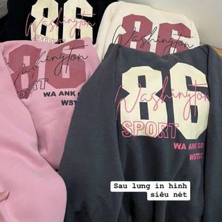 ÁO HOODIE NỈ DỆT NAM NỮ VỚI CHẤT DÁNG FORM RỘNG BAO NGẦU ÁO ĐƯỢC THIẾ KẾ IN CHỮ 86 NỔI BẬT CHẤT VẢI DÀY DẶN CÓ NÓN TRÙM ĐẦU ÁO ĐẸP HÀNG HOT TREND-HTM FASHION
