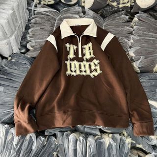 ÁO HOODIE NAM NỮ IN NỔI CHỮ TB 1995 CHẤT LIỆU VẢI NỈ DÀY DẶN DÁNG CỔ BẺ XỊN FORM RỘNG HÀNG HOT TREND-HTM FASHION