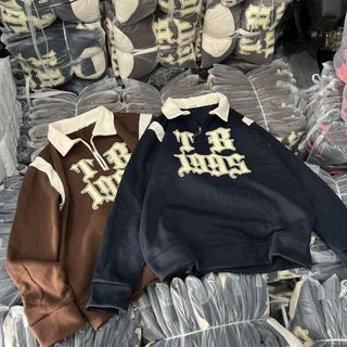 ÁO HOODIE NAM NỮ IN NỔI CHỮ TB 1995 CHẤT LIỆU VẢI NỈ DÀY DẶN DÁNG CỔ BẺ XỊN FORM RỘNG HÀNG HOT TREND-HTM FASHION