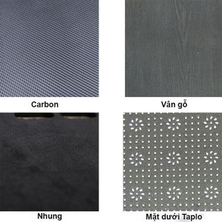 Thảm taplo ô tô các đời loại tốt Nhung lông cừu carbon, vân gỗ
