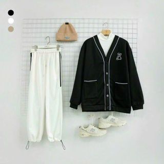 ÁO KHOÁC HOODIE NAM NỮ FORM RỘNG DÁNG KIỂU GÀI NÚT CÓ ĐƯỜNG VIỀN IN HÌNH GẤU CỰC ĐÁNG IU HÀNG CUTE HOT TREND-HTM FASHION