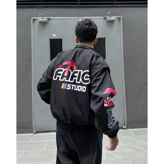 ÁO KHOÁC DÙ NAM ÁO ĐƯỢC IN CHỮ FAFIC SPEEDOMETER BAO SẮC NÉT ÁO KHOÁC BIKER RACING ÁO FORM RỘNG ÁO ĐẸP HÀNG HOT TREND-HTM FASHION