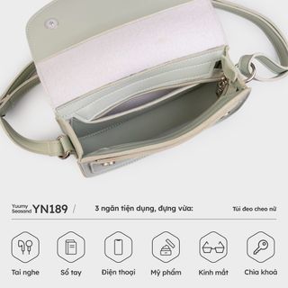Túi đeo chéo da nữ mini sành điệu Yuumy Seasand YN189
