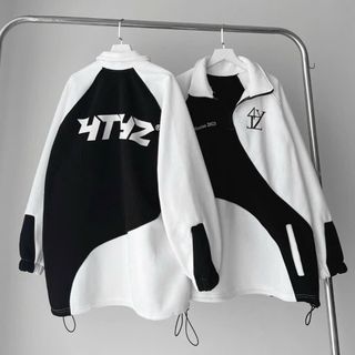 ÁO KHOÁC HOODIE NAM NỮ TRƯỚC ÁO CÓ IN CHỮ ATYS CHẤT LIỆU VẢI NỈ BÔNG DÀY DẶN VỚI DÁNG PHỐI MÀU ĐEN TRẮNG SIÊU HOT HÀNG ĐẸP-HTM FASHION